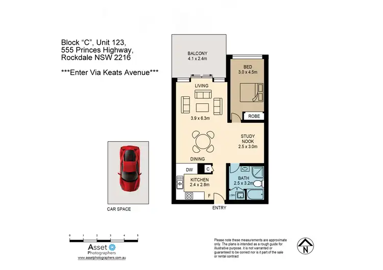 Floorplan of Homely apartment listing, 123/555 Princes Highway, Rockdale NSW 2216