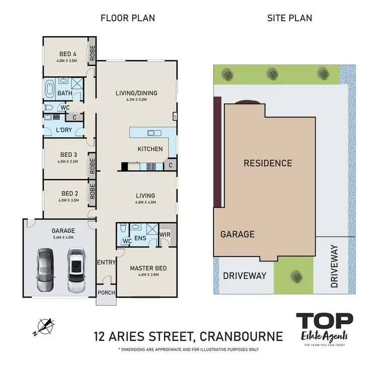 Floorplan of Homely house listing, 12 Aries Street, Cranbourne VIC 3977