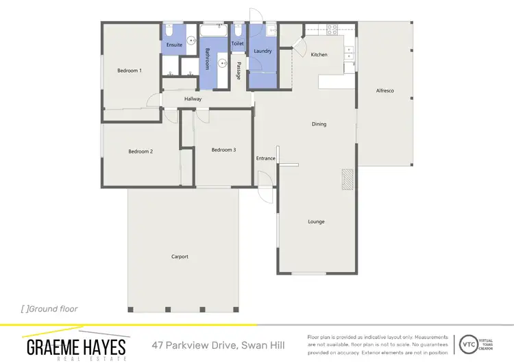 Floorplan of Homely house listing, 47 Parkview Drive, Swan Hill VIC 3585