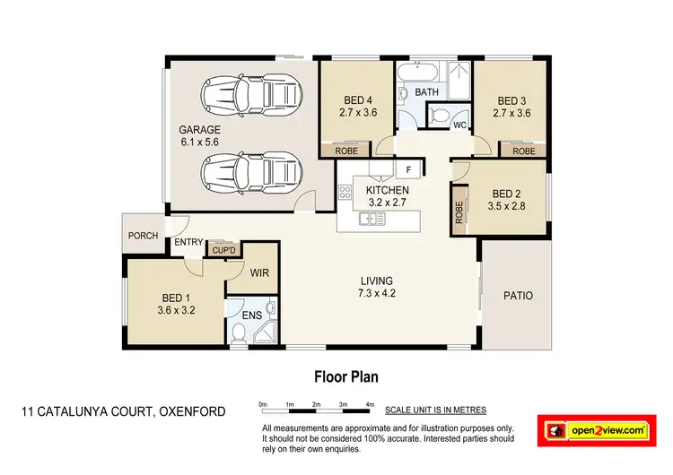 Floorplan of Homely house listing, 11 Catalunya Court, Oxenford QLD 4210