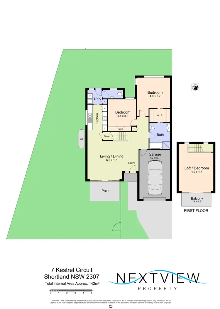 Floorplan of Homely townhouse listing, 7 Kestrel Circuit, Shortland NSW 2307
