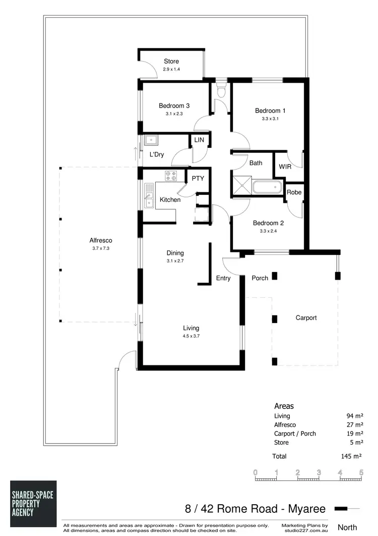 Floorplan of Homely villa listing, 8/42 Rome Road, Myaree WA 6154