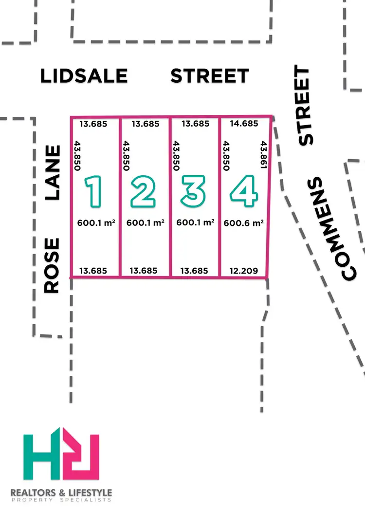 Floorplan of Homely land listing, LOT 3 & 4, 51 Commens Street, Wallerawang NSW 2845