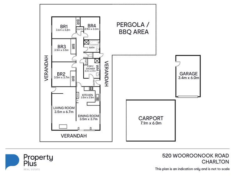 Floorplan of Homely rural property listing, 520 Wooroonook Road, Charlton VIC 3525
