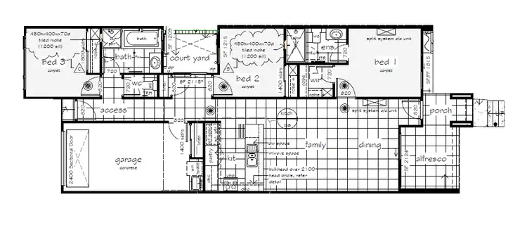 Floorplan of Homely semi-detached listing, 8 Burke Lane, Flagstone QLD 4280