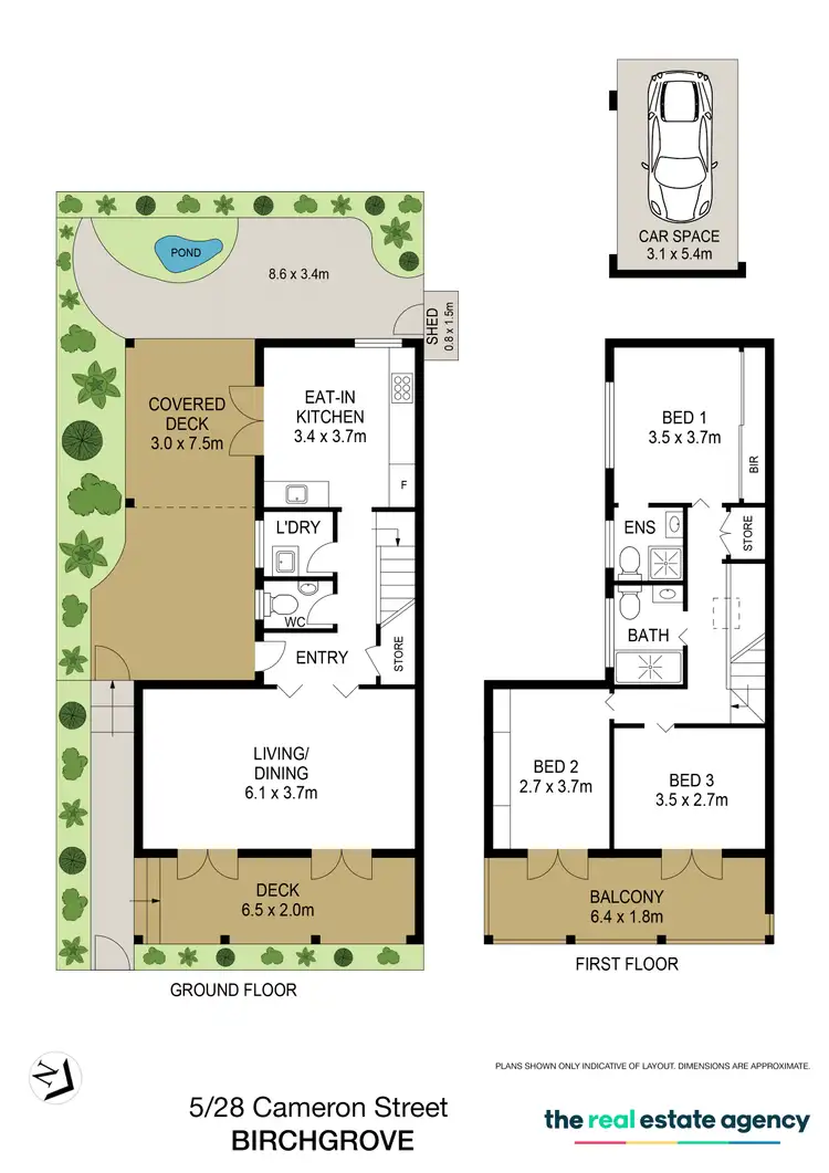 Floorplan of Homely townhouse listing, 5/28 Cameron Street, Birchgrove NSW 2041