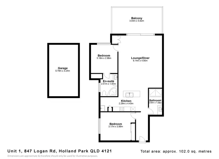 Floorplan of Homely apartment listing, 1/847 Logan Road, Holland Park West QLD 4121