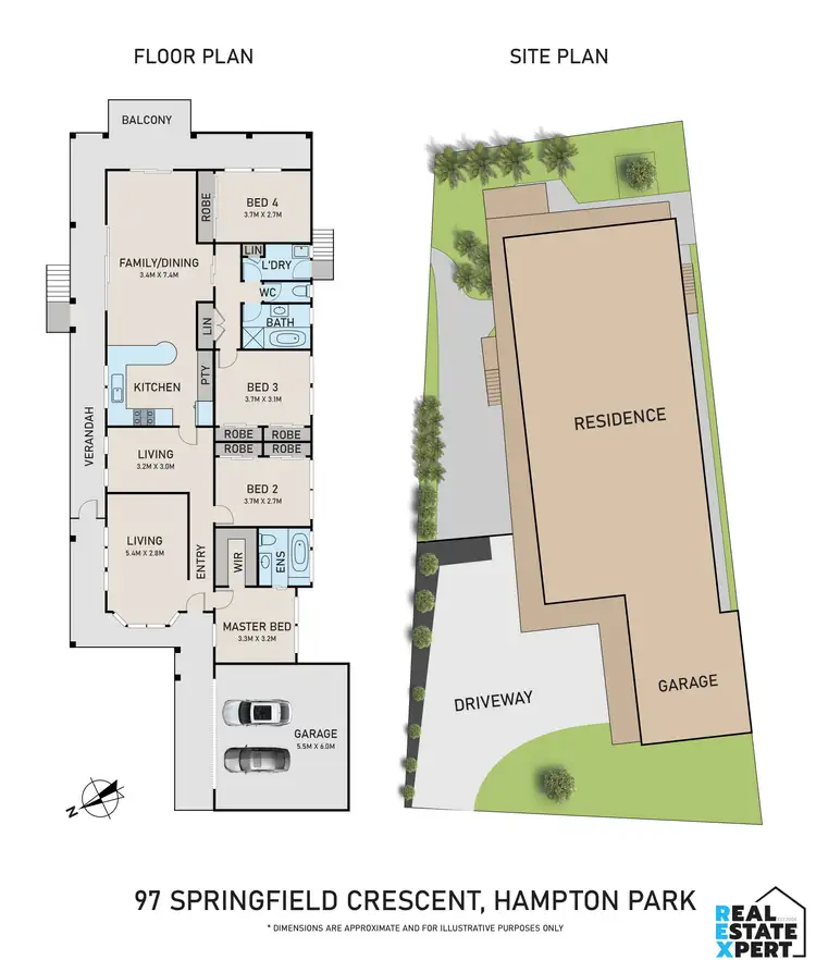 Floorplan of Homely house listing, 97 Springfield Crescent, Hampton Park VIC 3976