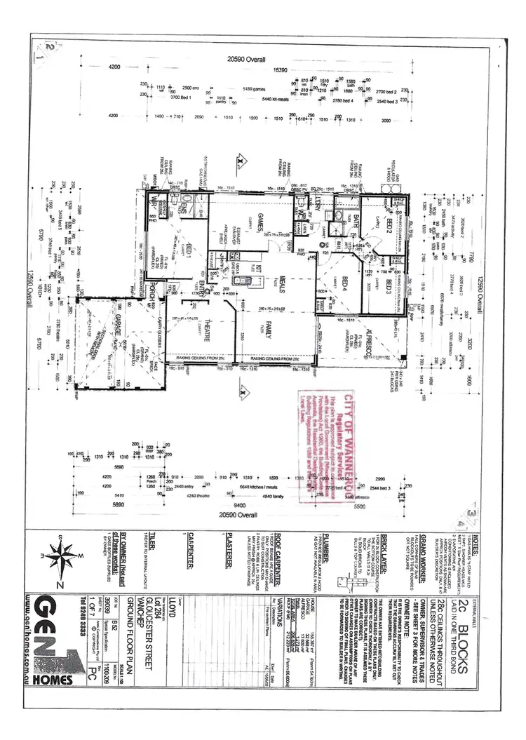 Floorplan of Homely house listing, 4 Gloucester Street, Yanchep WA 6035