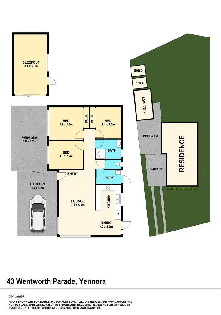Floorplan of Homely house listing, 43 Wentworth Parade, Yennora NSW 2161