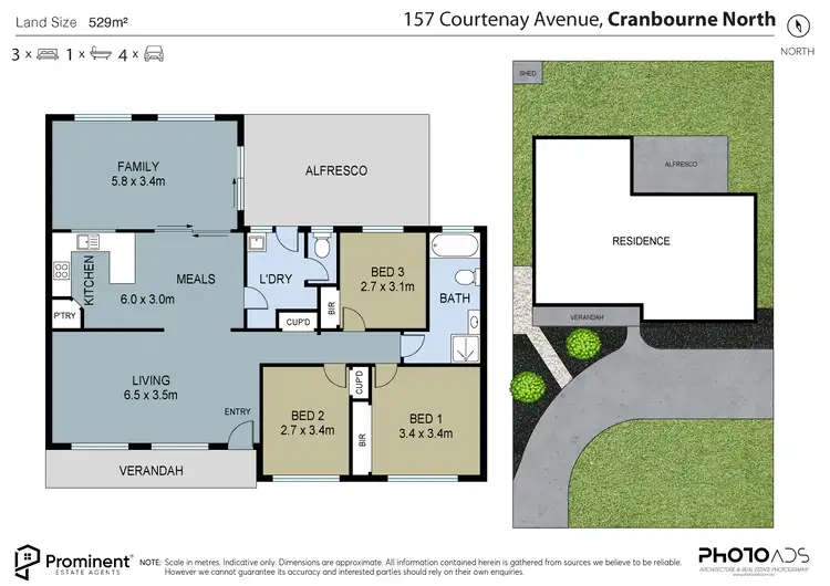 Floorplan of Homely house listing, 157 Courtenay Avenue, Cranbourne North VIC 3977
