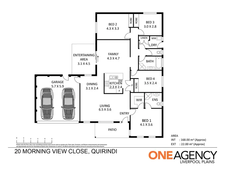 Floorplan of Homely house listing, 20 Morning View Close, Quirindi NSW 2343