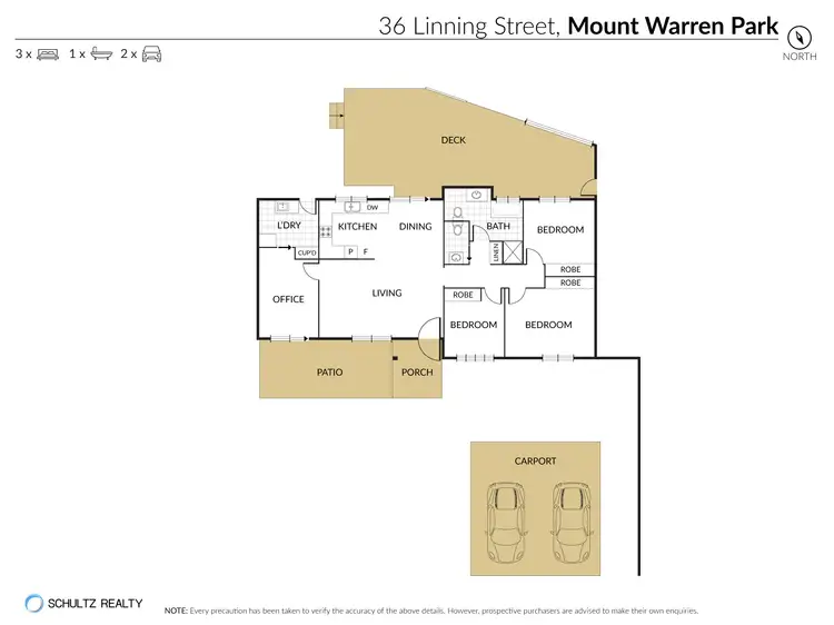 Floorplan of Homely house listing, 36 Linning Street, Mount Warren Park QLD 4207