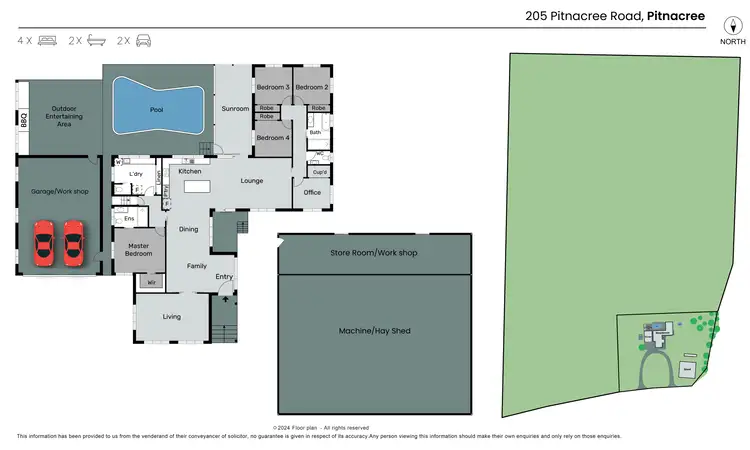Floorplan of Homely rural property listing, 205 Pitnacree Road, Pitnacree NSW 2323