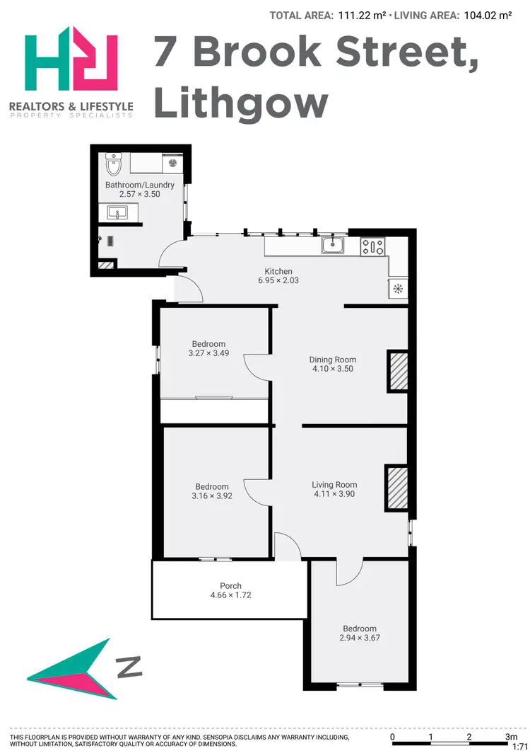 Floorplan of Homely house listing, 7 Brook Street, Lithgow NSW 2790