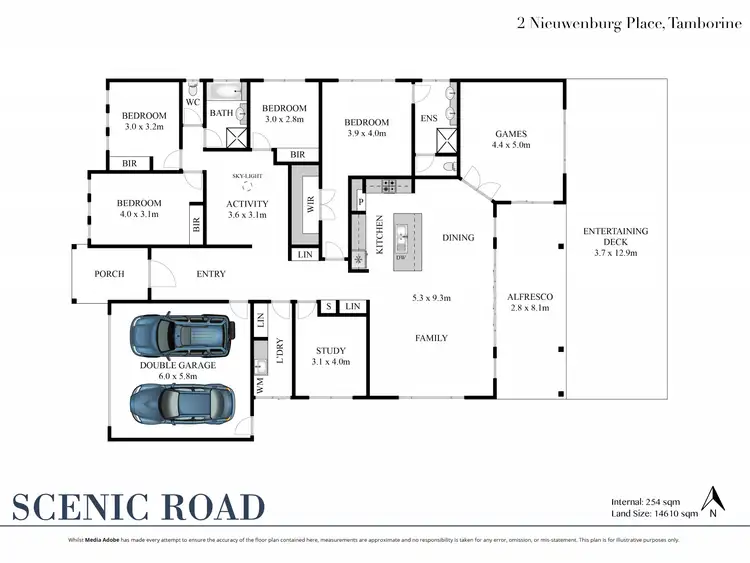 Floorplan of Homely rural property listing, 2-14 Nieuwenburg Place, Tamborine QLD 4270