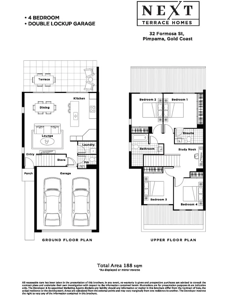 Floorplan of Homely townhouse listing, 12/32 Formosa Street, Pimpama QLD 4209