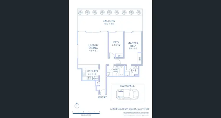 Floorplan of Homely apartment listing, 9b/253 Goulburn Street, Surry Hills NSW 2010