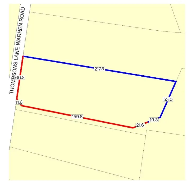 Floorplan of Homely land listing, 10 Warren Road, Heathcote VIC 3523