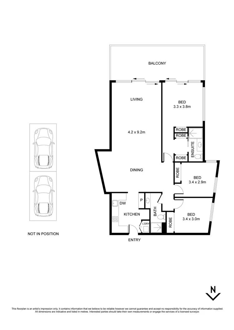 Floorplan of Homely apartment listing, 1 Rex Avenue, Alphington VIC 3078