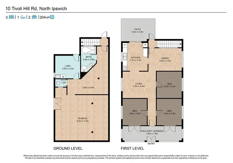 Floorplan of Homely house listing, 10 Tivoli Hill Road, Tivoli QLD 4305