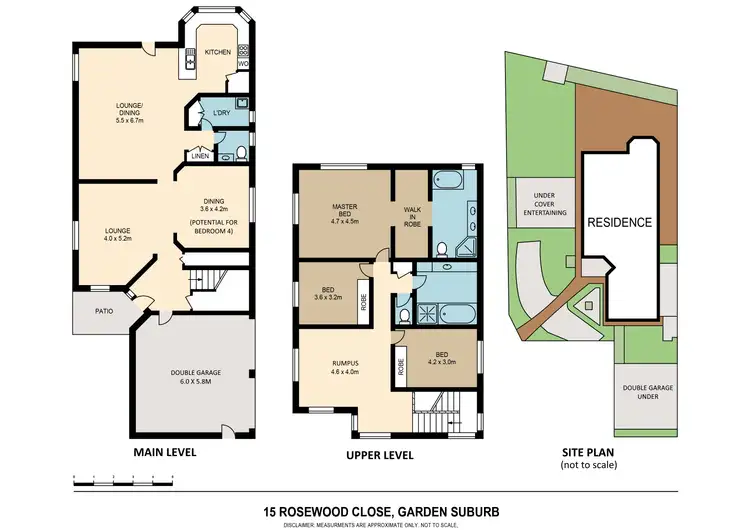 Floorplan of Homely house listing, 15 Rosewood Close, Garden Suburb NSW 2289