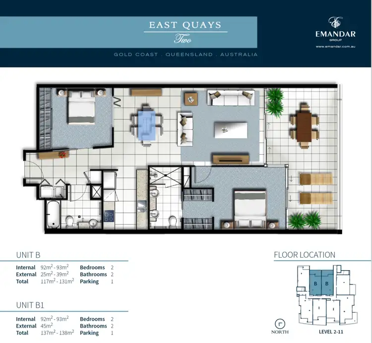 Floorplan of Homely apartment listing, 2501/25-31 East Quay Drive, Biggera Waters QLD 4216