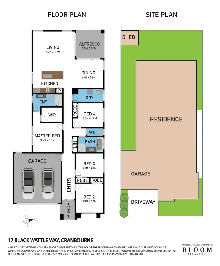 Floorplan of Homely house listing, 17 Black Wattle Way, Cranbourne VIC 3977