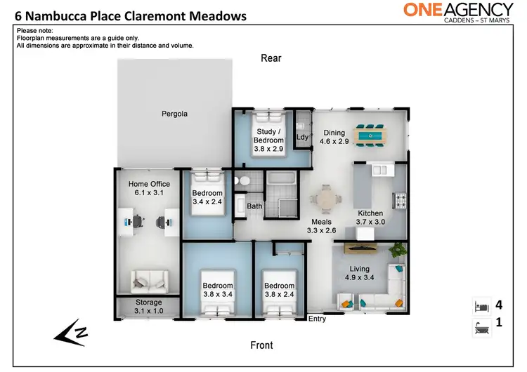 Floorplan of Homely house listing, 6 Nambucca Place, Claremont Meadows NSW 2747