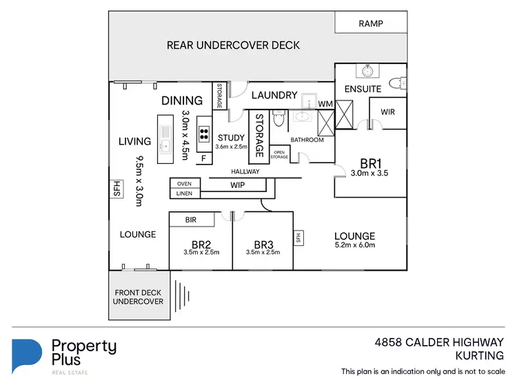 Floorplan of Homely rural property listing, 4858 Calder Highway, Kurting VIC 3517