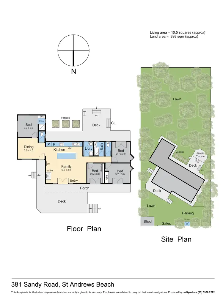 Floorplan of Homely house listing, 381 Sandy Road, St Andrews Beach VIC 3941