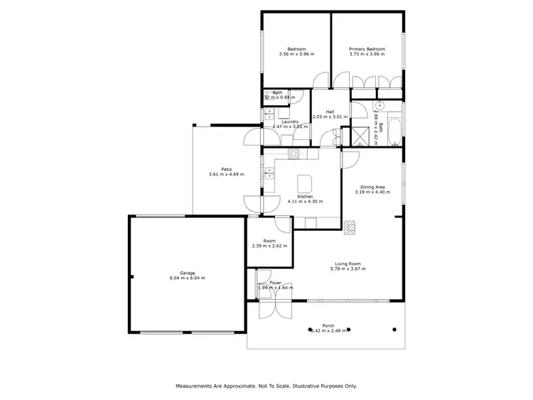 Floorplan of Homely house listing, 74 Main Street, Goroke VIC 3412