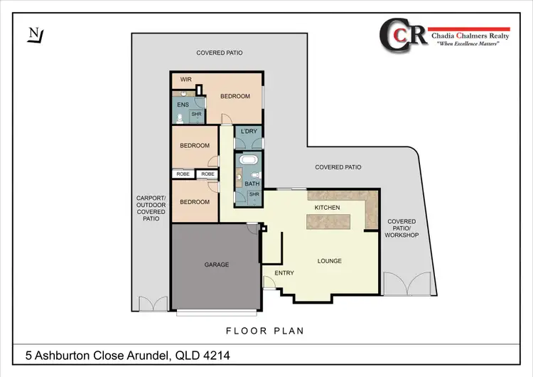 Floorplan of Homely house listing, 5 Ashburton Close, Arundel QLD 4214