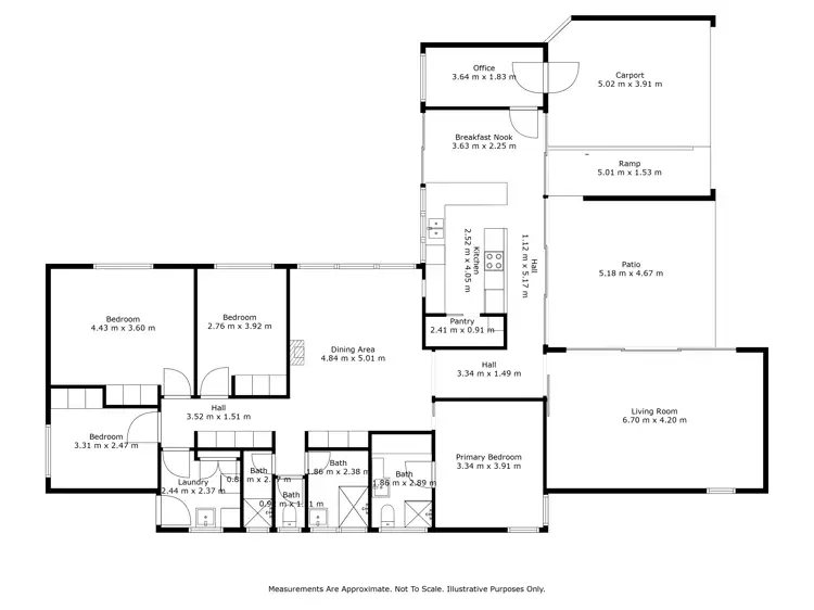 Floorplan of Homely house listing, 5 Rennison Street, Horsham VIC 3400