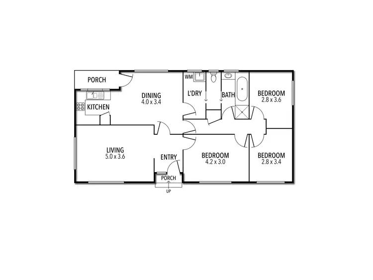 Floorplan of Homely house listing, 6 Ailsa Street, Mansfield VIC 3722