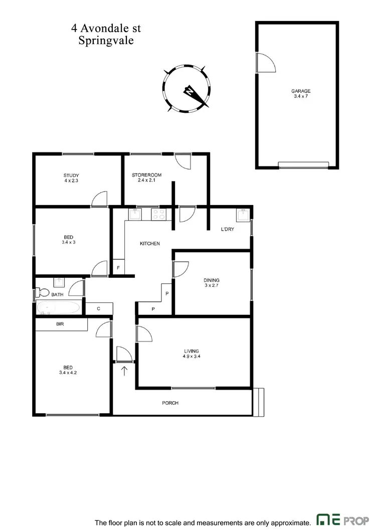 Floorplan of Homely house listing, 4 Avondale Street, Springvale VIC 3171