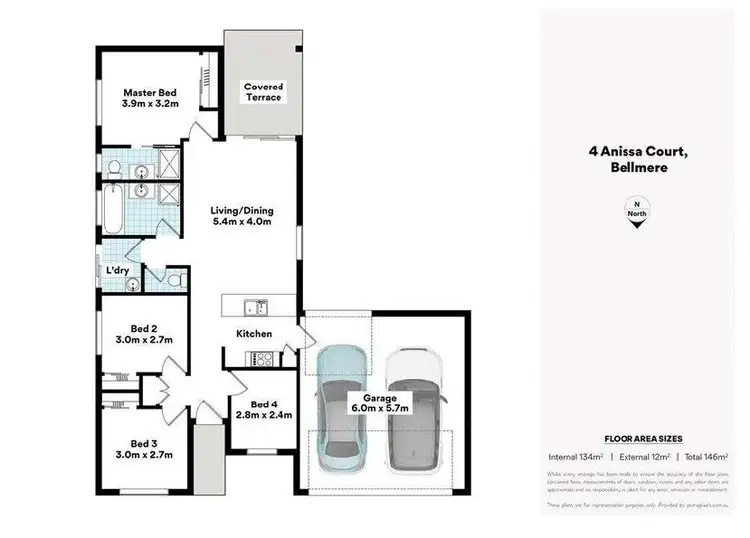 Floorplan of Homely house listing, 4 Anissa Court, Bellmere QLD 4510