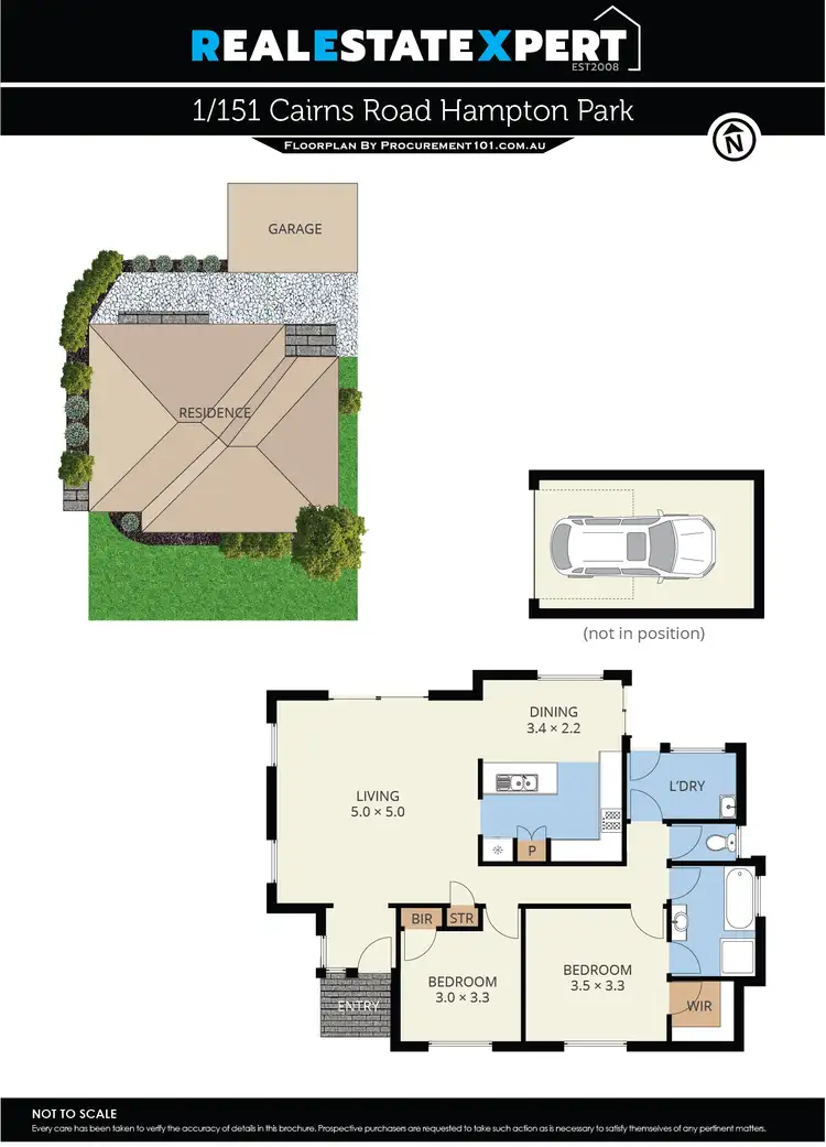 Floorplan of Homely house listing, 1/151 Cairns Road, Hampton Park VIC 3976
