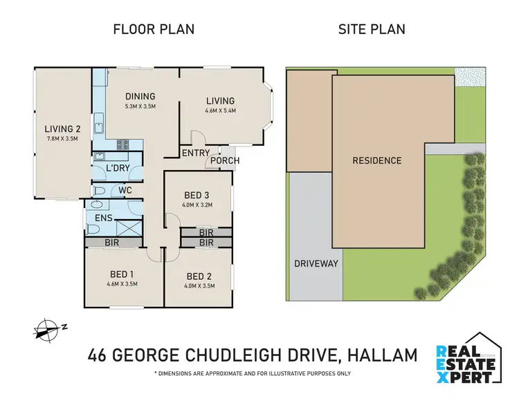 Floorplan of Homely house listing, 46A George Chudleigh Drive, Hallam VIC 3803