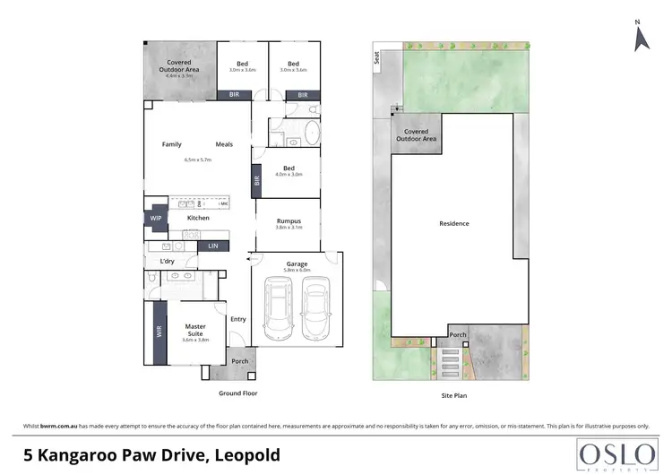 Floorplan of Homely house listing, 5 Kangaroo Paw Drive, Leopold VIC 3224