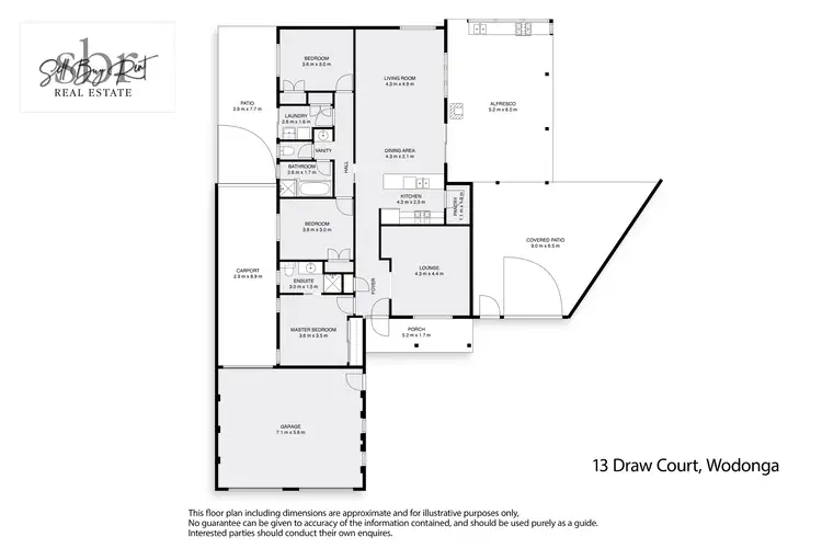 Floorplan of Homely house listing, 13 DRAW COURT, Wodonga VIC 3690