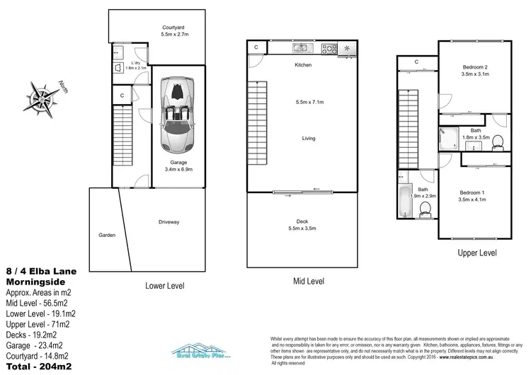Floorplan of Homely townhouse listing, 8/4 Elba Lane, Morningside QLD 4170