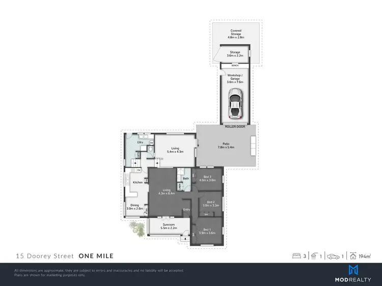 Floorplan of Homely house listing, 15 Doorey Street, One Mile QLD 4305