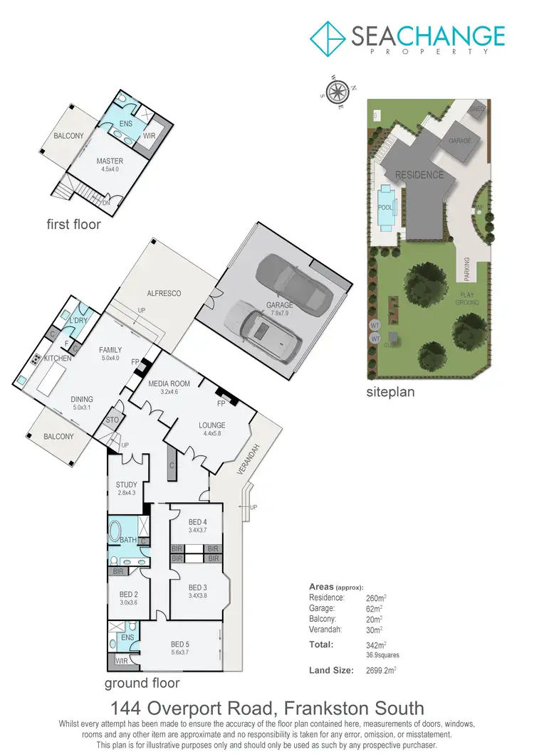 Floorplan of Homely house listing, 144 Overport Road, Frankston South VIC 3199