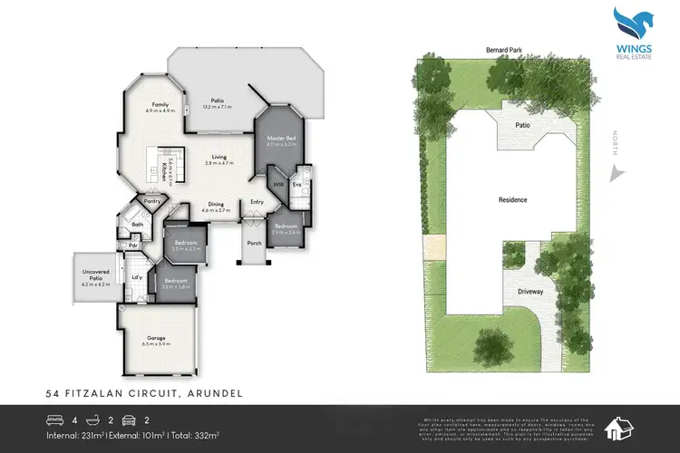 Floorplan of Homely house listing, 54 Fitzalan Circuit, Arundel QLD 4214