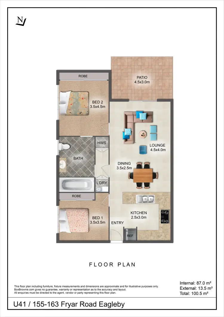 Floorplan of Homely apartment listing, 41/155-163 Fryar Road, Eagleby QLD 4207