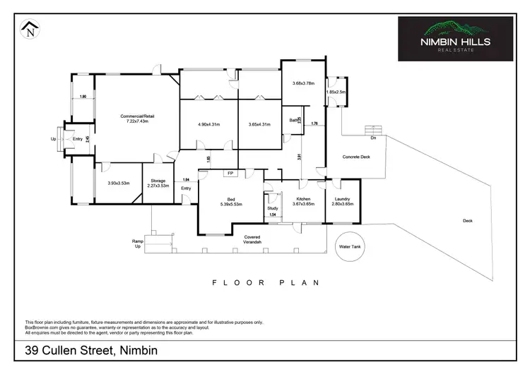 Floorplan of Homely house listing, 39 Cullen Street, Nimbin NSW 2480