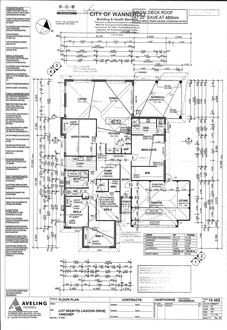 Floorplan of Homely house listing, 175 Lagoon Drive, Yanchep WA 6035