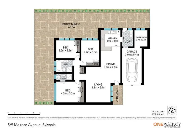 Floorplan of Homely villa listing, 5/9 Melrose Avenue, Sylvania NSW 2224