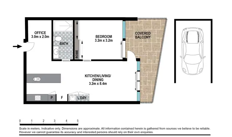 Floorplan of Homely unit listing, 1410/7 Chester Street, Newstead QLD 4006